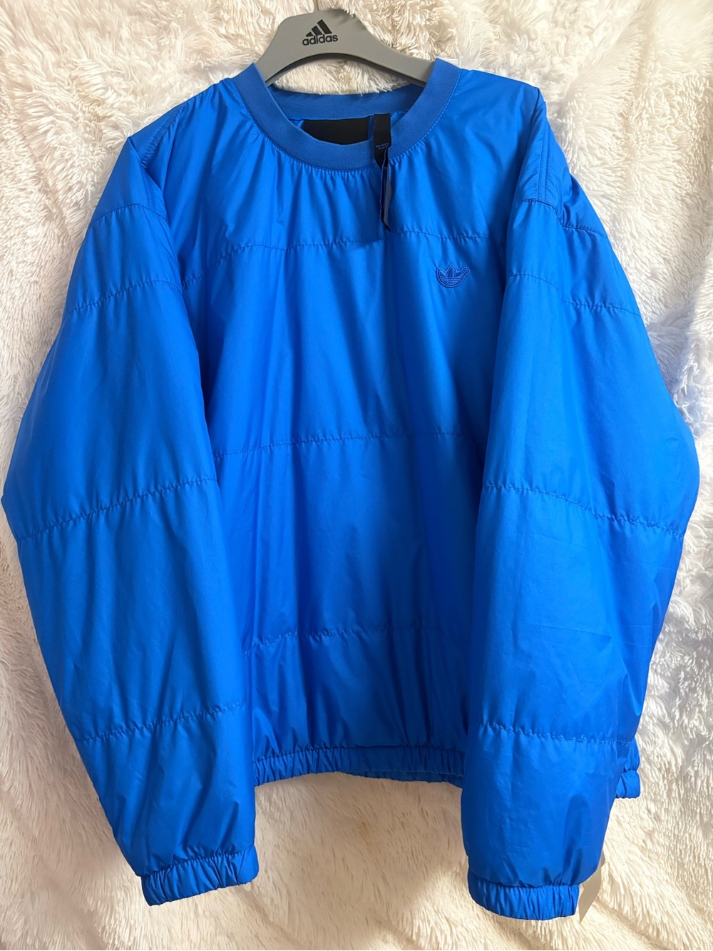 adidas Originals Blue Version Padded Crew Neck - Blue Size Medium